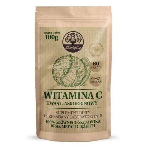 Skarby Gai Naturalna Witamina C Kwas L-askorbinowy z kapusty 100 g Skarby Gai Naturalna Witamina C Kwas L-askorbinowy z kapusty 100 g