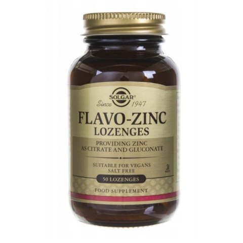 Solgar Flavo-Zinc Lozenges 50 tabletek do ssania Solgar Flavo-Zinc Lozenges 50 tabletek do ssania