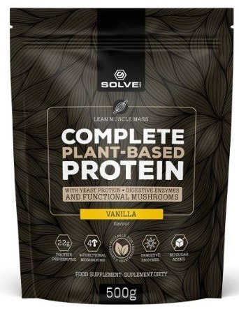 SolveLabs Complete Plant-based Protein 500g o smaku waniliowym SolveLabs Complete Plant-based Protein 500g o smaku waniliowym