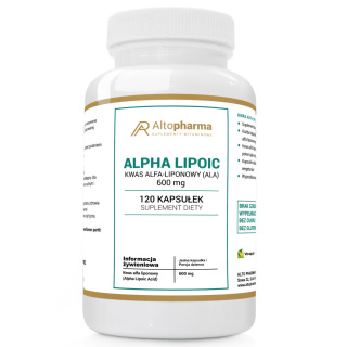 Altopharma Kwas Alfa-Liponowy (ALA) 600mg - suplement diety 120 kapsułek
