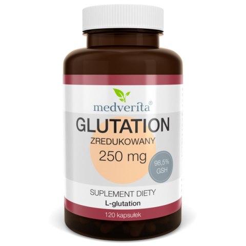 Medverita Glutation zredukowany 250 mg 120 kapsułek Medverita Glutation zredukowany 250 mg 120 kapsułek