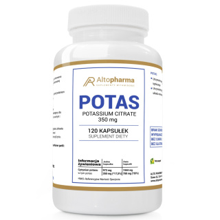 Altopharma Potas Cytrynian 350mg - suplement diety wege 20 kapsułek