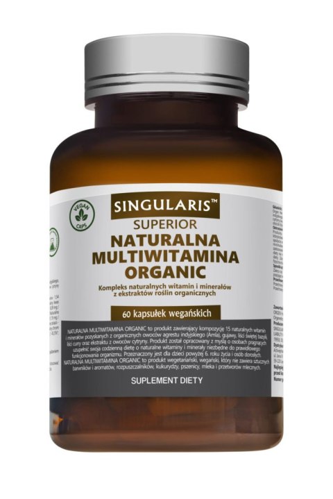 Singularis Superior naturalna multiwitamina Organic 60 kapsułek wegańskich Singularis Superior naturalna multiwitamina Organic 60 kapsułek wegańskich