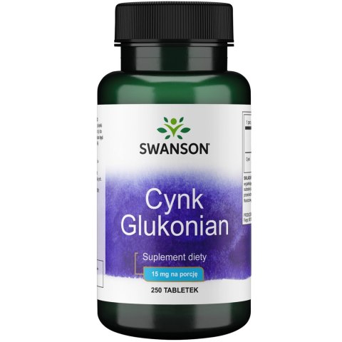 Swanson Cynk glukonian 30mg 250 tabletek Swanson Cynk glukonian 30mg 250 tabletek