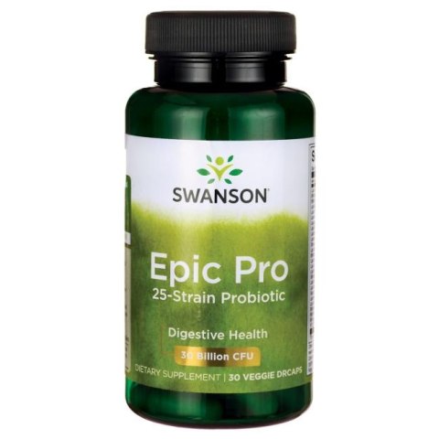 Swanson Epic-Pro 25-Strain Probiotic (probiotyk 25 szczepów) 30 kapsułek wegańskich Swanson Epic-Pro 25-Strain Probiotic (probiotyk 25 szczepów) 30 kapsułek wegańskich