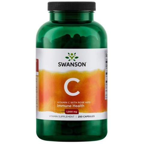 Swanson witamina C z dziką różą 1000 mg 250 kapsułek Swanson witamina C z dziką różą 1000 mg 250 kapsułek