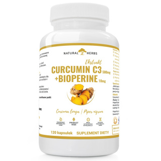 Altopharma Kurkumina C3 500mg + Bioperyna 10mg – Suplement diety Wege 120 kapsułek