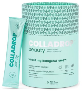 Aura Herbals Colladrop Beauty kolagen HMG 10000 mg Mojito saszetki 30 sztuk