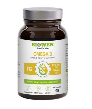 Biowen Omega 3 TG 660 mg EPA 440 DHA 90 kapsułek