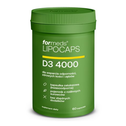 Formeds Lipocaps Liposomalna Witamina D3 4000IU 60 kapsułek Formeds Lipocaps Liposomalna Witamina D3 4000IU 60 kapsułek