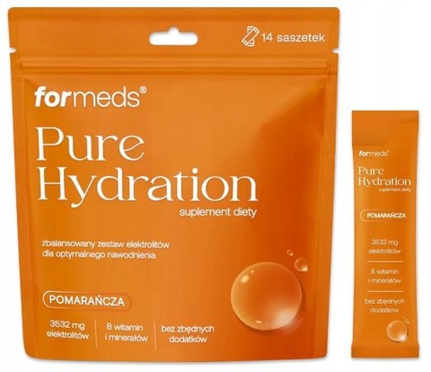 Formeds Pure Hydration elektrolity o smaku pomarańczowym 14 saszetek Formeds Pure Hydration elektrolity o smaku pomarańczowym 14 saszetek