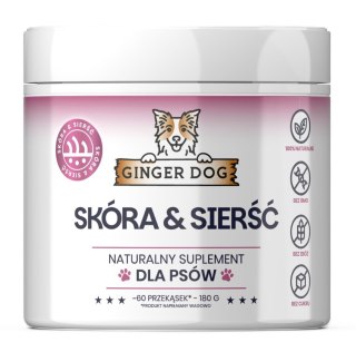 Ginger Dog Skóra i Sierść - piękna i zdrowa sierść przekąski 180 g