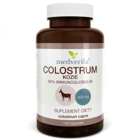 Medverita Colostrum Kozie 500 mg 100 kapsułek Medverita Colostrum Kozie 500 mg 100 kapsułek