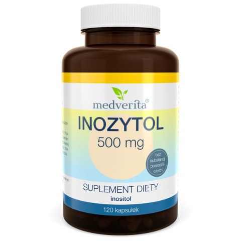 Medverita Inozytol 500 mg 120 kapsułek Medverita Inozytol 500 mg 120 kapsułek