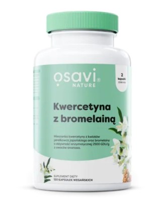 Osavi Kwercetyna z Bromelaniną 120 kapsułek wegańskich