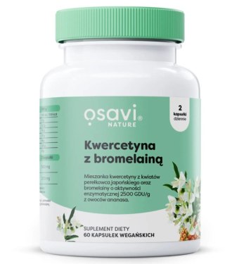 Osavi Kwercetyna z Bromelaniną 60 kapsułek wegańskich