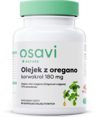 Osavi Olejek z Oregano Karwakrol 180 mg 120 kapsułek