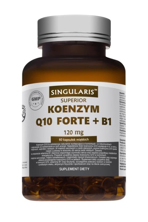 Singularis Superior Koenzym Q10 Forte + B1 120mg 60 kapsułek Singularis Superior Koenzym Q10 Forte + B1 120mg 60 kapsułek