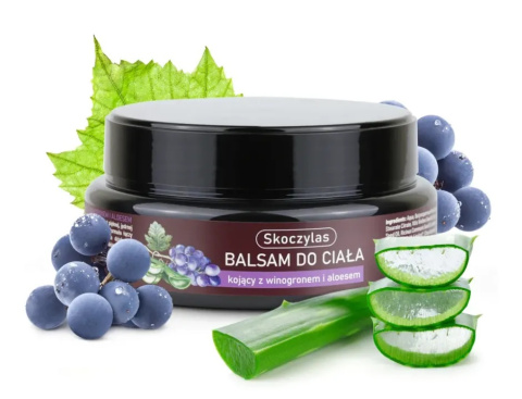 Skoczylas kojący balsam do ciała z winogronem i aloesem 200 ml Skoczylas kojący balsam do ciała z winogronem i aloesem 200 ml