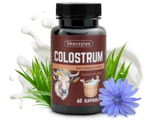 Skoczylas Colostrum Siara Bydlęca z Inuliną - suplement diety 60 kapsułek