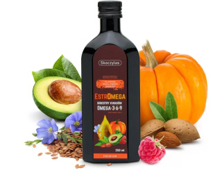 Skoczylas Estromega Premium (Bioestry Kwasów Omega 3-6-9) - suplement diety 250 ml