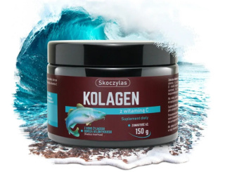 Skoczylas Kolagen z Dorsza Atlantyckiego + Witamina C - suplement diety proszek 150g