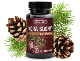 Skoczylas Kora sosny z L-argininą - suplement diety 60 kapsułek