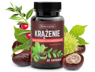 Skoczylas Krążenie, Ruszczyk, Diosmina, Kasztanowiec - suplement diety 60 kapsułek