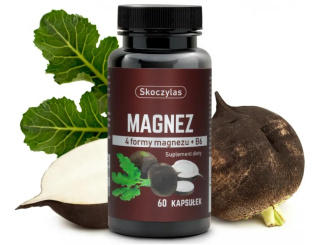 Skoczylas Magnez 4 formy + Czarna Rzepa - suplement diety 60 kapsułek