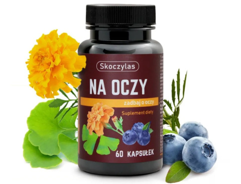 Skoczylas Na Oczy (Luteina, Borówka, Zeaksantyna), suplement diety na poprawę wzroku 60 kapsułek Skoczylas Na Oczy (Luteina, Borówka, Zeaksantyna), suplement diety na poprawę wzroku 60 kapsułek