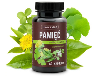 Skoczylas Pamięć (Bacopa Monnieri, Ginkgo Biloba) - suplement diety 60 kapsułek