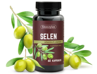 Skoczylas Selen + Witamina E + Piperyna - suplement diety 60 kapsułek