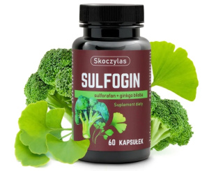 Skoczylas Sulfogin Sulforafan + Ginkgo Biloba - suplement diety 60 kapsułek