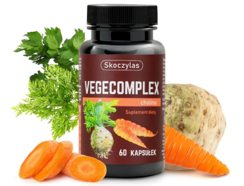 Skoczylas Vegecomplex Cholina 60 Kapsułek - kompleks witamin i minerałów dla wegetarian Skoczylas Vegecomplex Cholina 60 Kapsułek - kompleks witamin i minerałów dla wegetarian