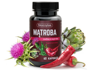 Skoczylas Wątroba (Ostropest, Karczoch, Kapsaicyna) - suplement diety 60 kapsułek