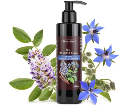 Skoczylas Żel do Mycia Ciała z Lukrecją i Ogórecznikiem naturalna pielęgnacja skóry - 200 ml Skoczylas Żel do Mycia Ciała z Lukrecją i Ogórecznikiem naturalna pielęgnacja skóry - 200 ml