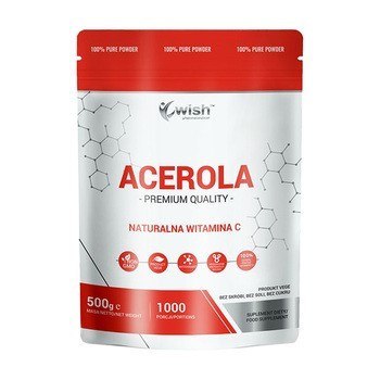 Wish Acerola Naturalna Witamina C proszek 500g Wish Acerola Naturalna Witamina C proszek 500g