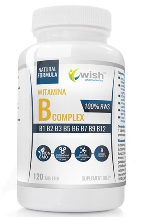 Wish Witamina B-complex 120 tabletek Wish Witamina B-complex 120 tabletek